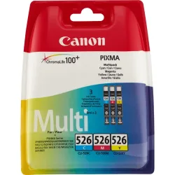 Canon CLI-526 Original Tintenpatrone 4541B012 Cyan, magenta, gelb 3 Stück Multipack
