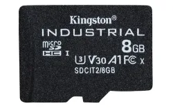 Kingston - microSDHC Industrial pSLC, Schwarz, 8 GB