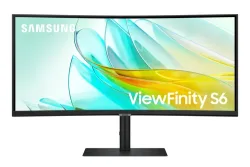 Samsung ViewFinity S6 LS34C652UAU LED-Monitor EEK G (A - G) 86.4 cm (34 Zoll) 3440 x 1440 Pixel 21:9 5 ms DisplayPort,