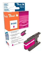 Peach, Peach B1240 M Druckerpatrone XL ma ersetzt Brother LC-1240M für z.B. Brother DCPJ 525 W, Brother MFCJ 5910 DW, Brother DCPJ 725 DW, Brother MFCJ 430 W