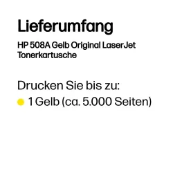 HP Toner-Modul 508A yellow CF362A CLJ Enterprise M552 5000 S.