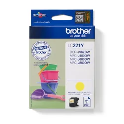 Brother B221Y Druckerpatronen ye - Brother LC-221Y für z.B. Brother DCPJ 562 DW, Brother MFCJ 880 DW, Brother MFCJ 480 DW, Brother MFCJ 1100