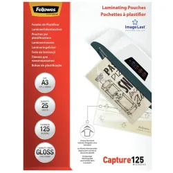 FELLOWES Laminiertasche A3 5396501 glanz, 125my 25 Stk