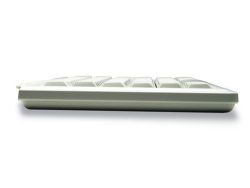CHERRY Compact-Keyboard G84-4400 PS2-Tastatur Deutsch, QWERTZ, Windows® Grau Integrierter Trackball, Maustasten, 19