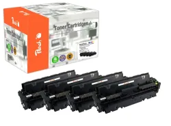Peach HP 410 A 4 Toner (bk, c/m/y) ersetzt HP No. 410A, CF410A, CF411A, CF412A, CF413A für z.B. HP Color LaserJet Pro MFP M 477 fnw