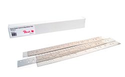 Peach PB500-00 Abheftstreifen für Plastikbinderücken A4, 21 Stanzlöcher, 100 Stück, transparent