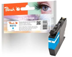 Peach B3213 C Druckerpatrone XL cy ersetzt Brother LC-3213C für z.B. Brother DCPJ 774 DW, Brother DCPJ 572 DW, Brother DCPJ 770, Brother DCPJ 772 DW