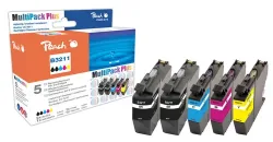 Peach B3211 Spar Plus Pack Druckerpatronen (2*bk, c/m/y) ersetzt Brother LC-3211 für z.B. Brother DCPJ 774 DW, Brother DCPJ 572 DW, Brother DCPJ 770