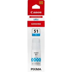 Canon C51C Druckerpatronen cyan - Canon GI-51 C, 4546C001 für z.B. Canon Pixma G 1520, Canon Pixma G 1560, Canon Pixma G 2520, Canon Pixma G 2560