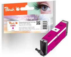 Peach C581 M Druckerpatrone ma ersetzt Canon CLI-581M, 2104C001 für z.B. Canon Pixma TS 8350, Canon Pixma TS 6351 a, Canon Pixma TR 8550