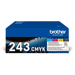 Brother B243 Toner (bk, c, m, y) - Brother TN-243 für z.B. Brother DCPL 3550 CDW, Brother MFCL 3730 CDN, Brother MFCL 3750 CDW