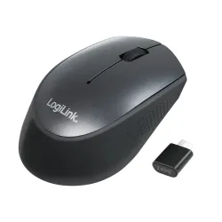 LogiLink ID0160 Maus Funk Optisch Schwarz 3 Tasten 1200 dpi