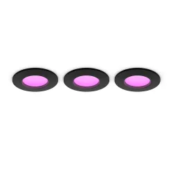 Einbaustrahler Philips Hue Schwarz Kunststoff/Metall 9 cm 2.7 cm - LED - Lichtfarbe: Extra warmweiss - Helles Neutralweiss - Einbaustrahler- LED