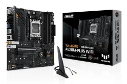 ASUS, Asus TUF GAMING A620M-PLUS WIFI Mainboard Sockel (PC) AMD® AM5 Formfaktor (Details) Micro-ATX Mainboard-Chipsatz AMD®