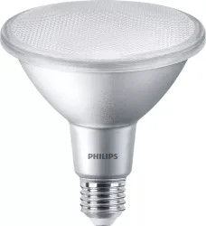 Philips Glas E27 13 W - Farbe: Silber - LED - Lichtfarbe: Extra warmweiss - LED Leuchtmittel