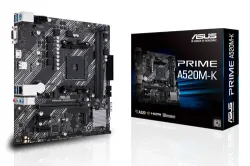 Asus PRIME A520M-K Mainboard Sockel (PC) AMD® AM4 Formfaktor (Details) Micro-ATX Mainboard-Chipsatz AMD® A520