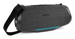 MEDION LIFE P61762 Tragbarer Bluetooth® Lautsprecher L anthrazit, Dual Illuminated & Lightstrip (RGB-Lichteffekte), Bluetooth® 5.3, integrierter Akku mit bis zu 47 Stunden Laufzeit, robustes & mobiles Design, 2 x 25 W RMS