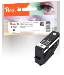Peach E2F1 Druckerpatrone bkph ersetzt Epson T02F1, No. 202 phbk, C13T02F14010 für z.B. Epson Expression Premium XP -6000