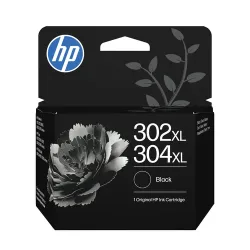 HP H302XLbk Druckerpatronen XL bk - HP No. 302XL bk, No. 304XL bk, B7RT9AE für z.B. HP Envy 4524 e-All-in-One, HP OfficeJet 5232, HP OfficeJet 3833