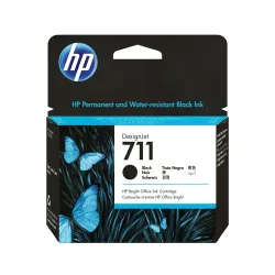 HP Tintenpatrone 711 HY schwarz CZ133A DesignJet T120/520 80ml