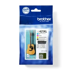 Brother B421XLVAL Druckerpatronen XL (c, m, y, bk) - Brother LC-421XLVAL für z.B. Brother MFCJ 1010 DW, Brother DCPJ 1050 DW, Brother DCPJ 1140 DW