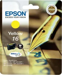 Epson E16y Druckerpatronen ye - Epson No. 16 y, C13T16244010 für z.B. Epson WorkForce WF -2010 W, Epson WorkForce WF -2500