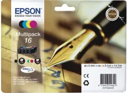 Epson E16 Druckerpatronen bk - Epson No. 16, C13T16264010 für z.B. Epson WorkForce WF -2010 W, Epson WorkForce WF -2500, Epson WorkForce WF -2510 WF