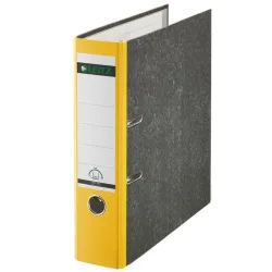 Leitz 180° Ordner A4 82 mm Gelb 2 Ringe 1080 Pappkarton Wolkenmarmor Hochformat