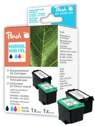 Peach HP 350 XL 2 Druckköpfe XL (bk, col) ersetzt HP No. 350XL, No. 351XL, CB336EE, CB338EE für z.B. HP DeskJet D 4200, HP DeskJet D 4260
