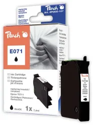 Peach E711 bk Druckerpatrone XL bk ersetzt Epson T0711 bk, C13T07114011 für z.B. Epson Stylus DX 7400, Epson Stylus SX 210, Epson Stylus D 120