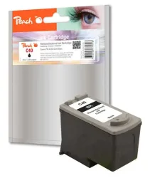 Peach C40 BK Druckkopf bk ersetzt Canon PG-40BK, 0615B001 für z.B. Canon Fax JX 200, Canon Fax JX 210 P, Canon Fax JX 500, Canon Fax JX 510 P