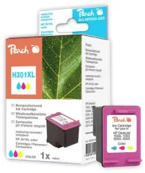 Peach HP 301 XLc Druckkopf XL col ersetzt HP No. 301XL c, CH564EE für z.B. HP Envy 5530, HP DeskJet 1000, HP DeskJet 1010, HP DeskJet 1050