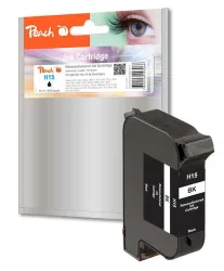 Peach HP 15 Druckkopf bk ersetzt HP No. 15, C6615D für z.B. HP DeskJet 845 C, HP PSC 950, HP Color Copier 310, HP Color Copier 610, HP DeskJet 3810