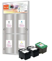 Peach HP 350 XL 3 Druckköpfe XL (2*bk, col) ersetzt HP No. 350XL*2, No. 351XL, CB336EE*2, CB338EE für z.B. HP DeskJet D 4200, HP DeskJet D 4260