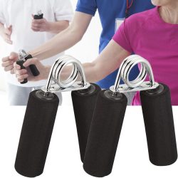 Handtrainer mit Schaumstoffgriff, 2er-Set, schwarz
