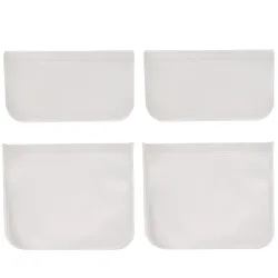 Beutel für Lebensmittel, wiederverwendbar, 4er-Set, 22 x 12 cm und 22 x 18 cm