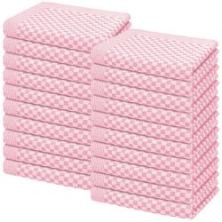 20er-Set Grubentücher, rosa, Geschirrtücher 50 x 70 cm