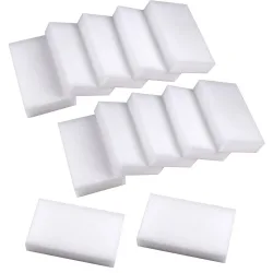 Schmutzradierer 12er-Set zur Beseitigung hartnäckiger Flecken, weiss, 10 x 6 cm