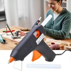 Heissklebepistole mit Aufstellbügel, 40 W, inkl 2 Klebestiften Ø 11 mm