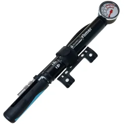 Universal Velopumpe mit Manometer, Aluminium