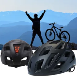 Velohelm mit Rücklicht, M (55 - 58 cm)
