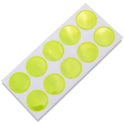 Reflektor-Sticker, 10 Stück, rund Ø 20 mm