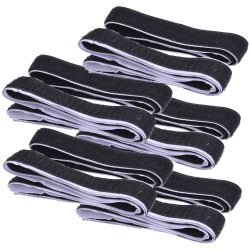5er-Set Klettverschlussband, 1m x 20mm, selbstklebend, schwarz