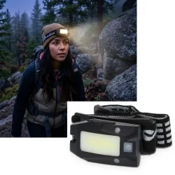 LED-Stirnlampe mit Gestensteuerung, IPX4