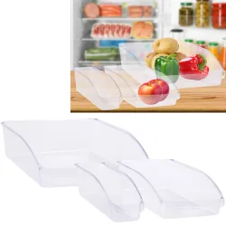 Kühlschrank Aufbewahrungsboxen, 3er-Set, Kühlschrank-Organizer
