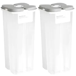 2er-Set Vorratsdose mit 4 Fächern, 3000 ml