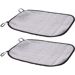 Alu Sitzkissen, 2er-Set, Thermo-Sitzmatte, je 35 x 44 cm