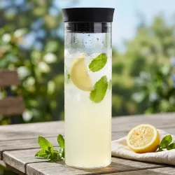 Glaskaraffe aus Borosilikatglas, 1L