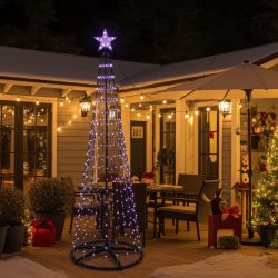 LED-Weihnachtsbaum Kegelform, mehrfarbig 570 LEDs, 300 cm