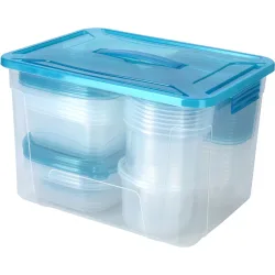 Winnie Blau/Transparent Kunststoff 33 cm 21 cm 24 cm - Farbe: transparent/blau - Material: Polypropylen